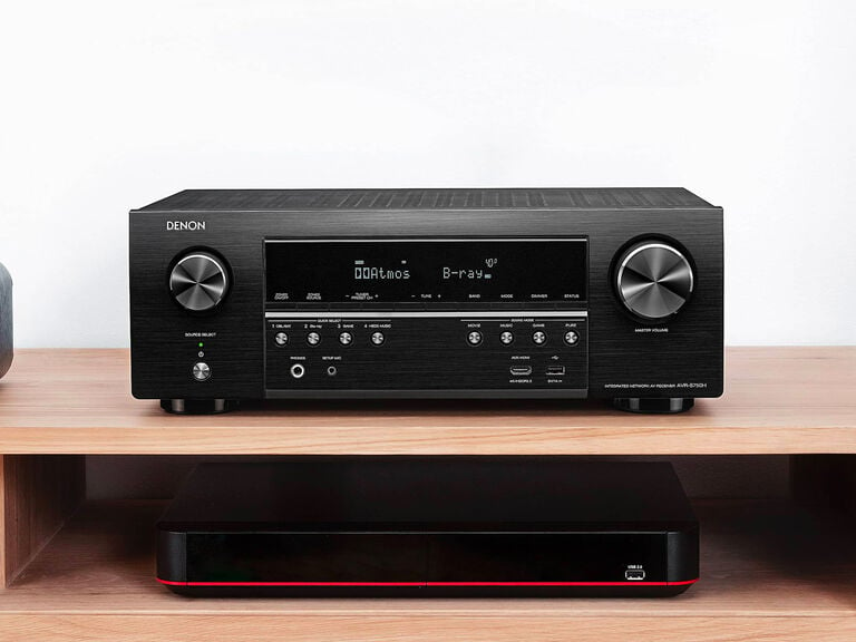 Denon AVR-S750H Receiver, 7.2 Channel (165W x 7) - 4K Ultra HD Home Theater  (2019) | Music Streaming | New - eARC, 3D Dolby Surround Sound (Atmos