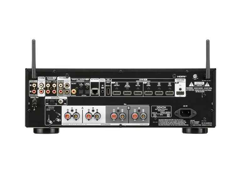 DRA-900H - 2.2 | 8K Receiver 100W HEOS® - US AV Denon with Ch. Built-in