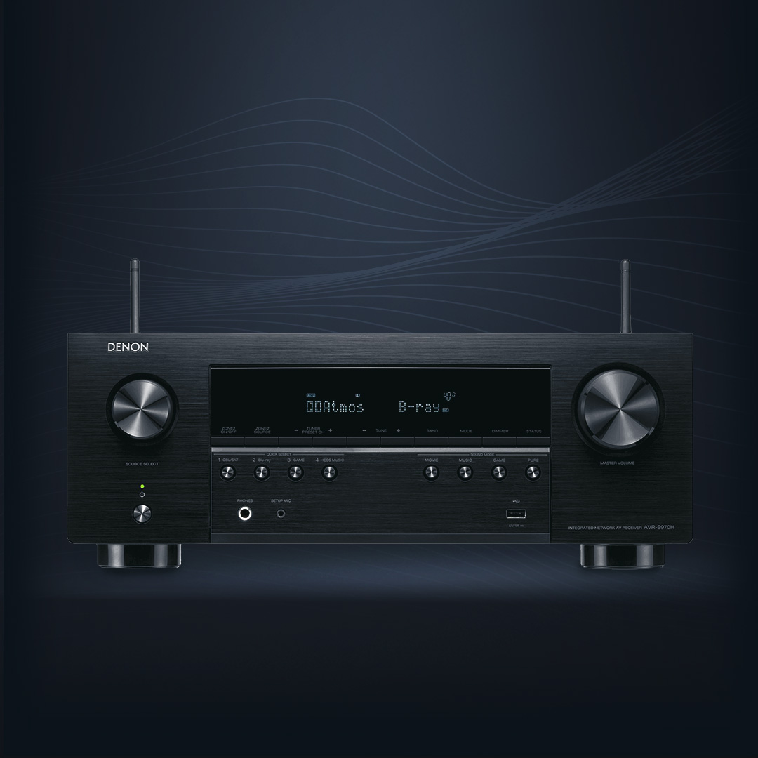 AVR-S970H - 8K video and 3D audio experience from a 7.2 channel 